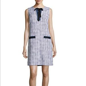 NWT 🔥HP Karl Lagerfeld Woven Sheath Dress Indigo